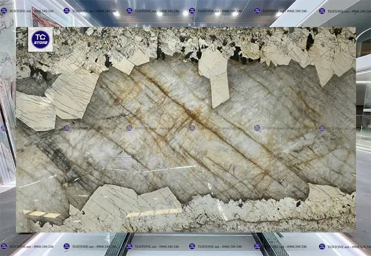 Đá Ốp Lát Tự Nhiên Thạch Anh Patagonia Tourmaline 4