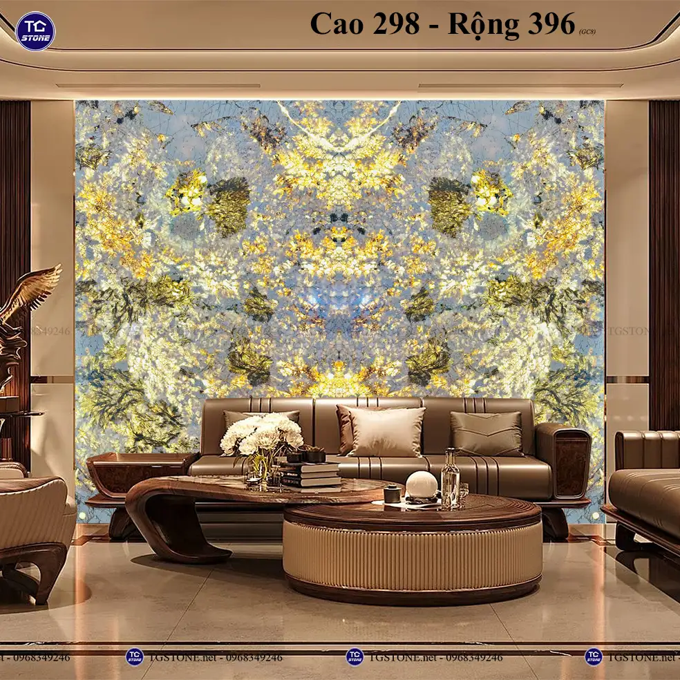 Đá Tự Nhiên Xuyên Sáng Thạch Anh Ốp Tường 30