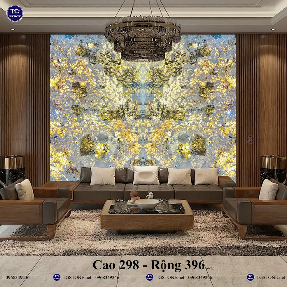 Đá Tự Nhiên Xuyên Sáng Thạch Anh Ốp Tường 33