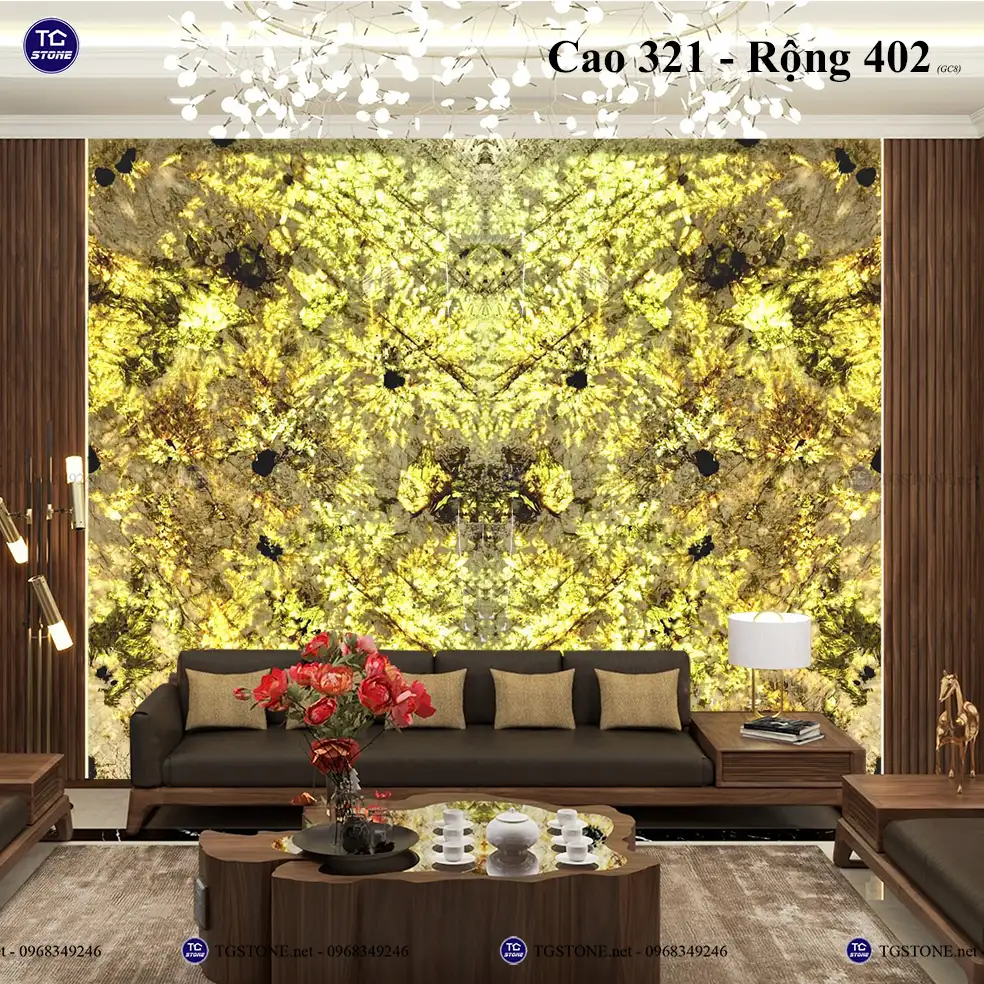 Đá Tự Nhiên Xuyên Sáng Thạch Anh Ốp Tường 38