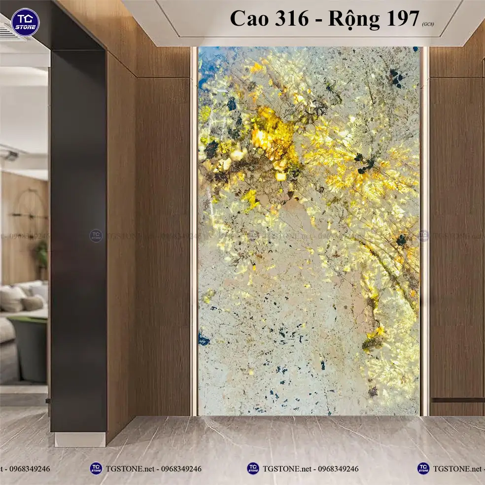 Đá Tự Nhiên Xuyên Sáng Thạch Anh Ốp Tường 4