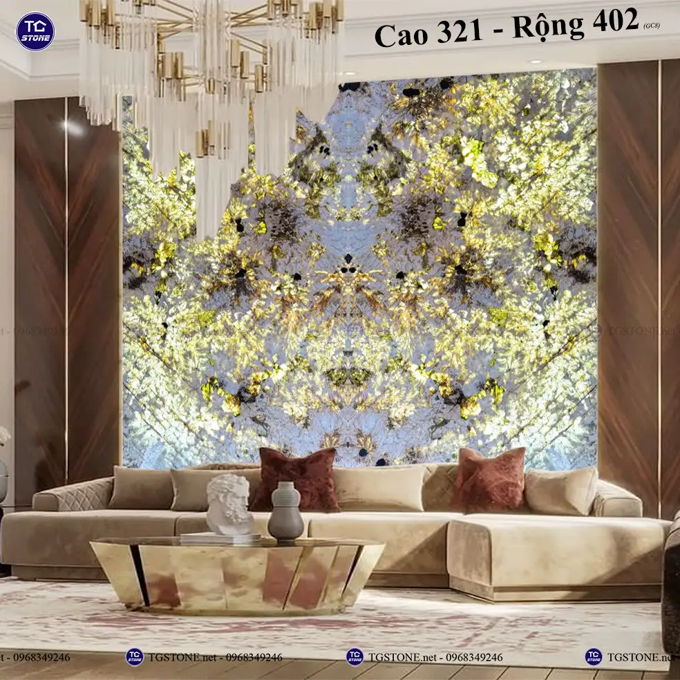 Đá Tự Nhiên Xuyên Sáng Thạch Anh Ốp Tường 43