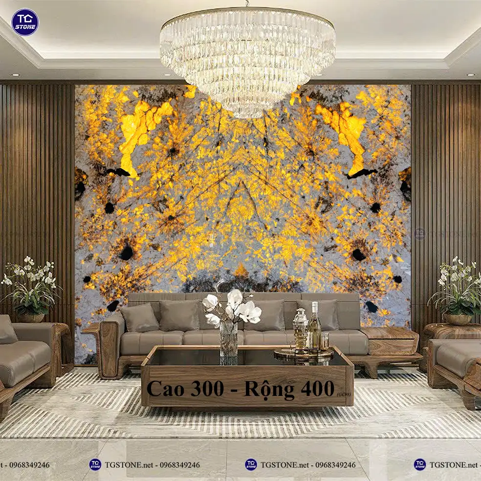 Đá Tự Nhiên Xuyên Sáng Thạch Anh Ốp Tường 49