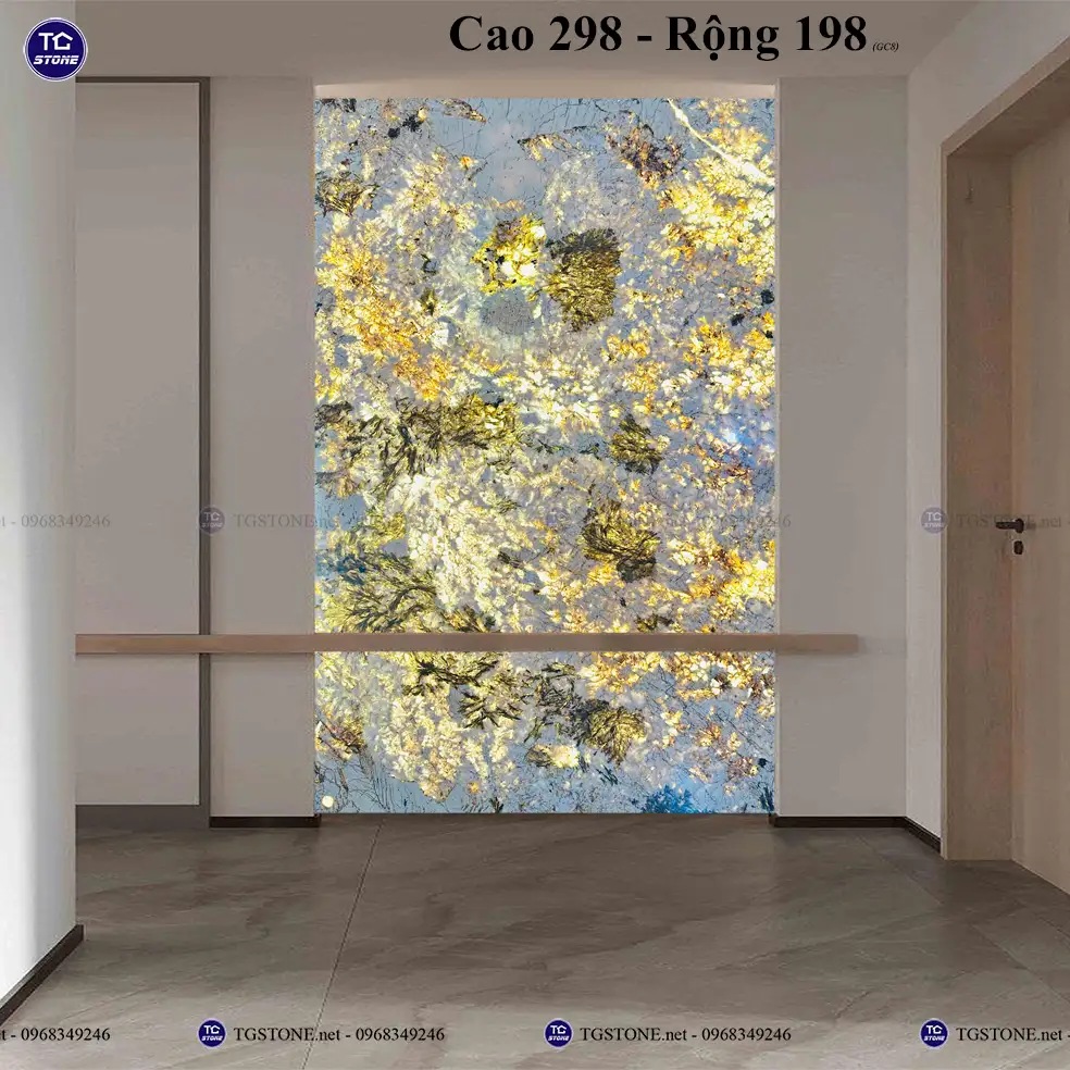 Đá Tự Nhiên Xuyên Sáng Thạch Anh Ốp Tường 5