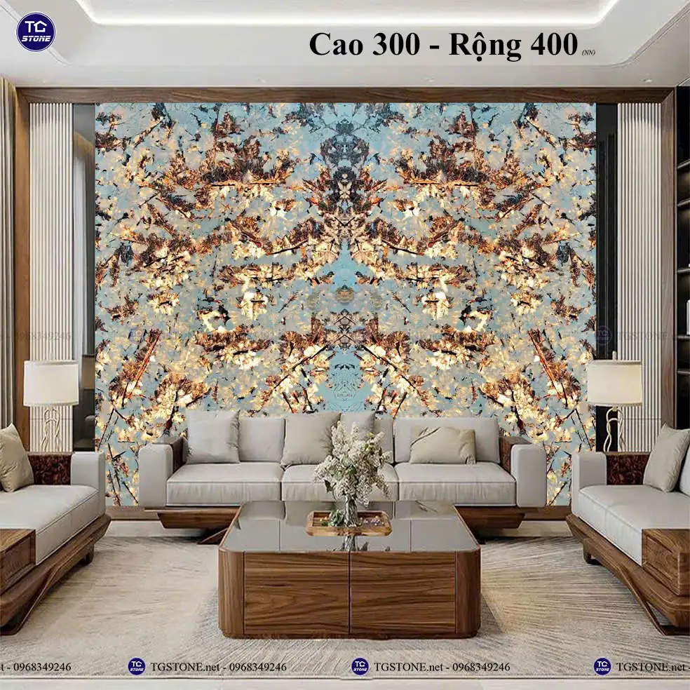 Đá Tự Nhiên Xuyên Sáng Phòng Khách 35