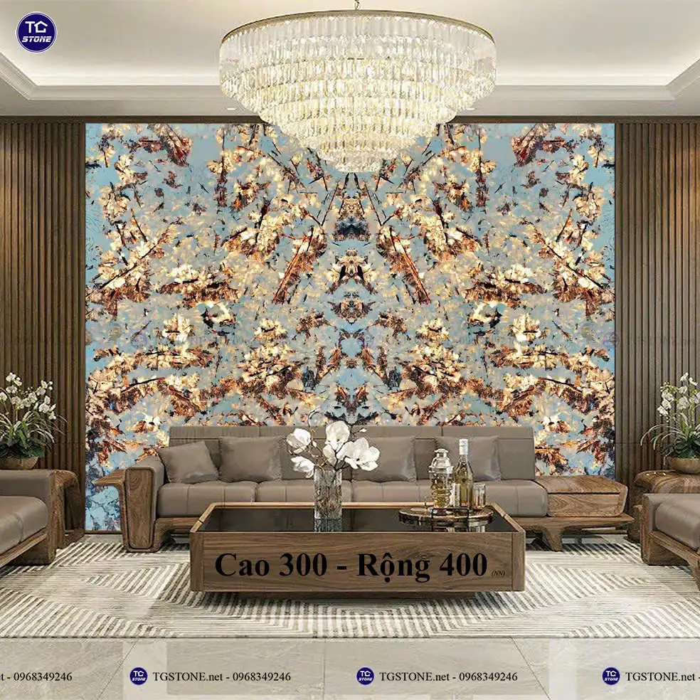 Đá Tự Nhiên Xuyên Sáng Phòng Khách 38
