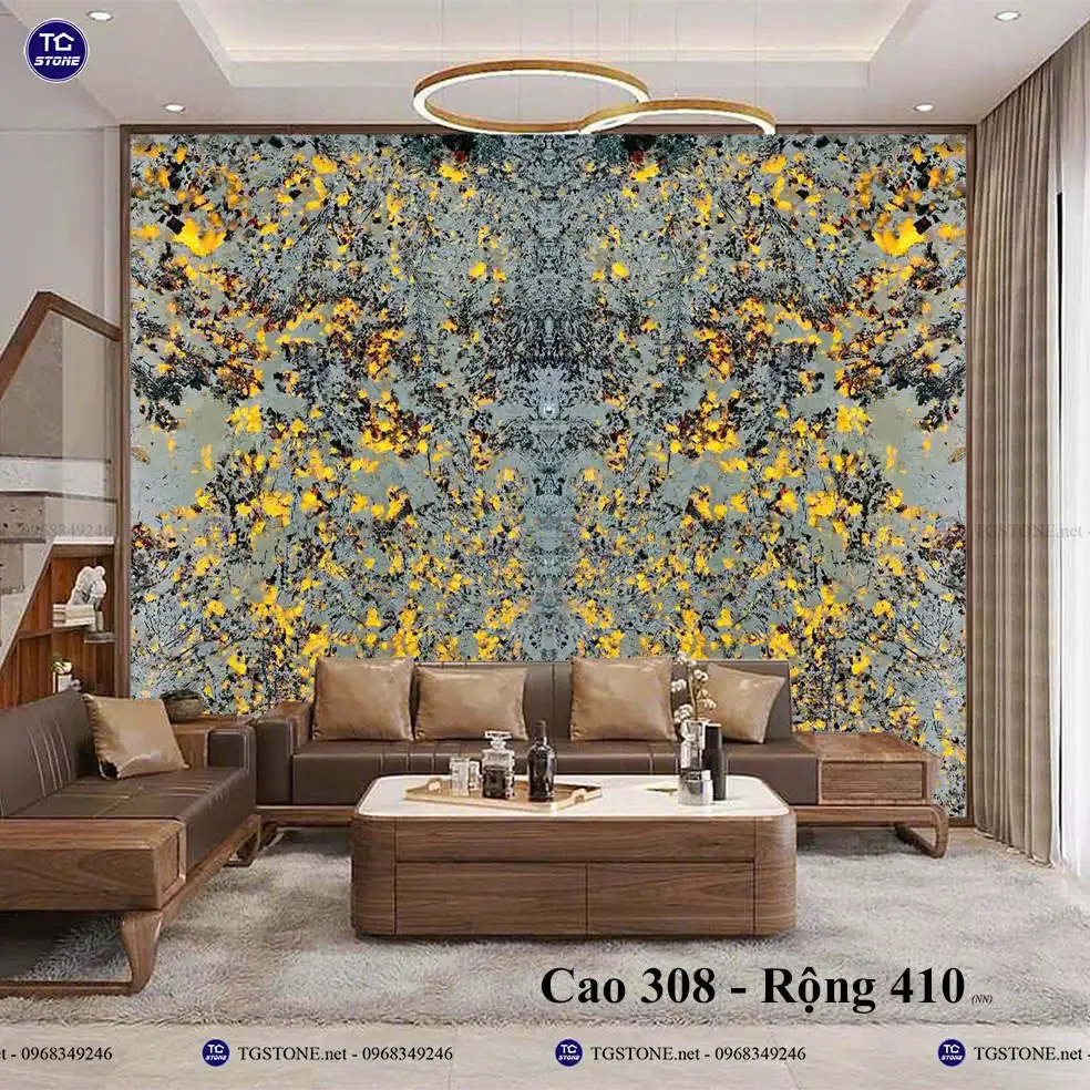 Đá Tự Nhiên Xuyên Sáng Phòng Khách 49