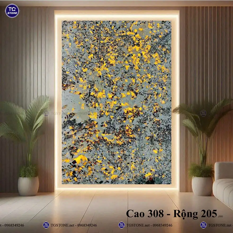 Đá Tự Nhiên Xuyên Sáng Phòng Khách 6