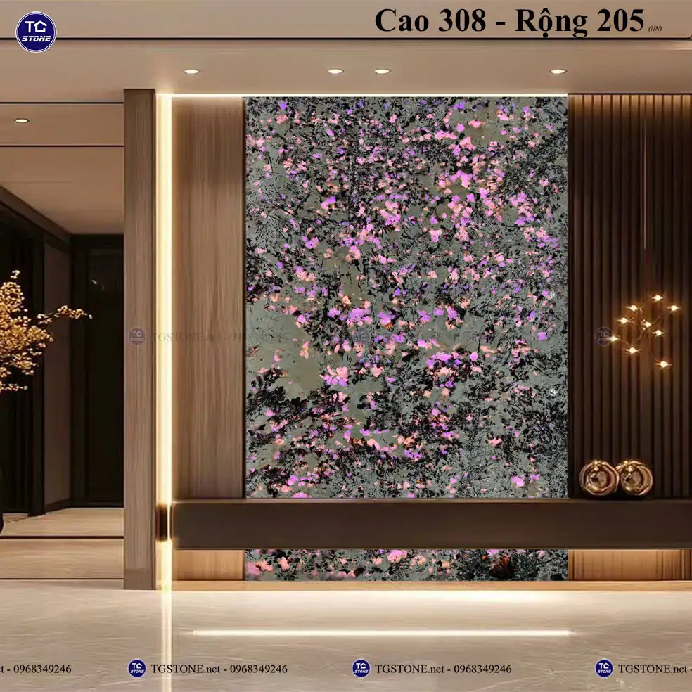 Đá Tự Nhiên Xuyên Sáng Phòng Khách 9