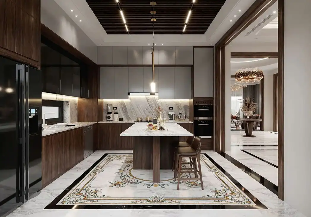 Sàn Đá Tự Nhiên Hoa Văn Cnc 2