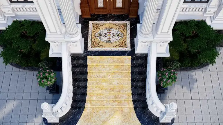 Sàn Đá Tự Nhiên Hoa Văn Cnc 16