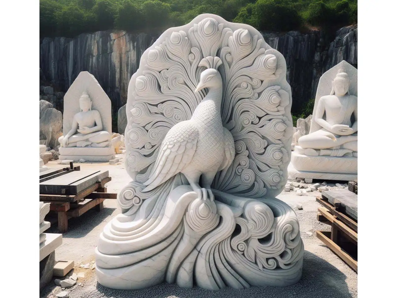 Tượng Đá Nguyên Khối 3