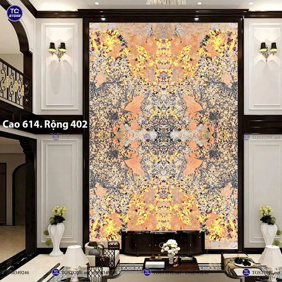 Vách Tranh Đá Tự Nhiên Thông Tầng 2