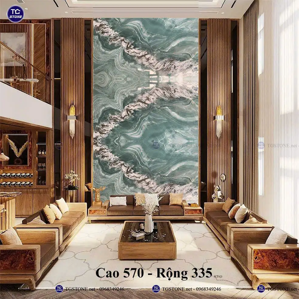 Vách Tranh Đá Tự Nhiên Thông Tầng 25