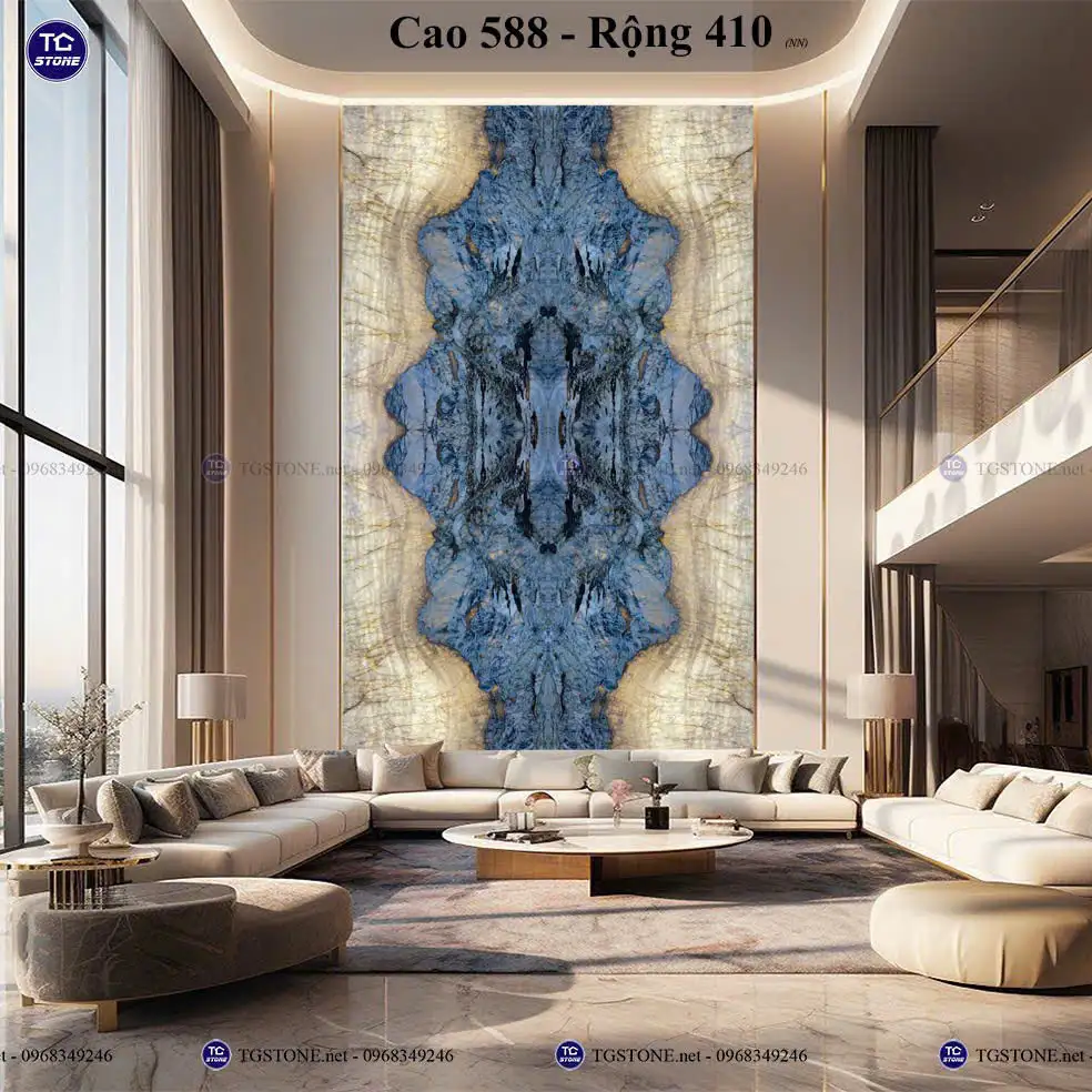 Vách Tranh Đá Tự Nhiên Thông Tầng 28