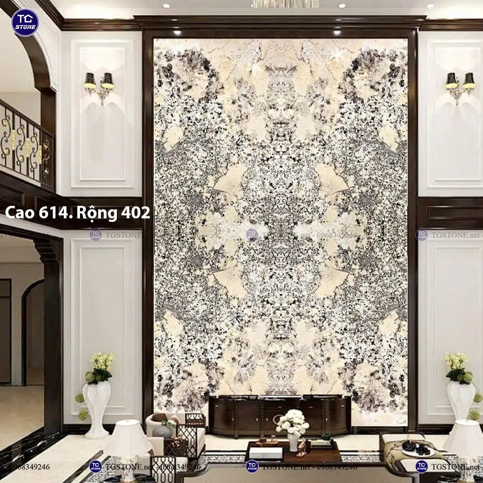 Vách Tranh Đá Tự Nhiên Thông Tầng 3