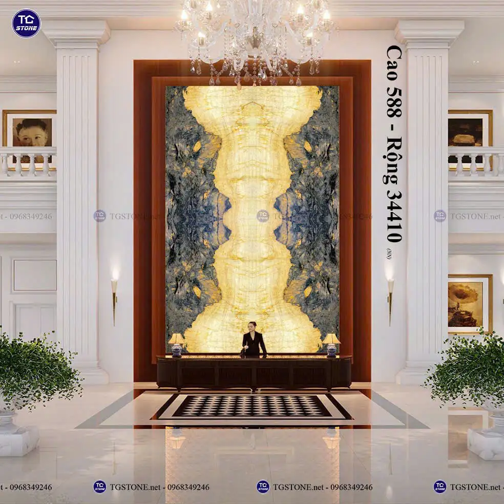 Vách Tranh Đá Tự Nhiên Thông Tầng 31