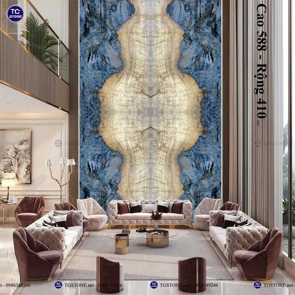 Vách Tranh Đá Tự Nhiên Thông Tầng 35
