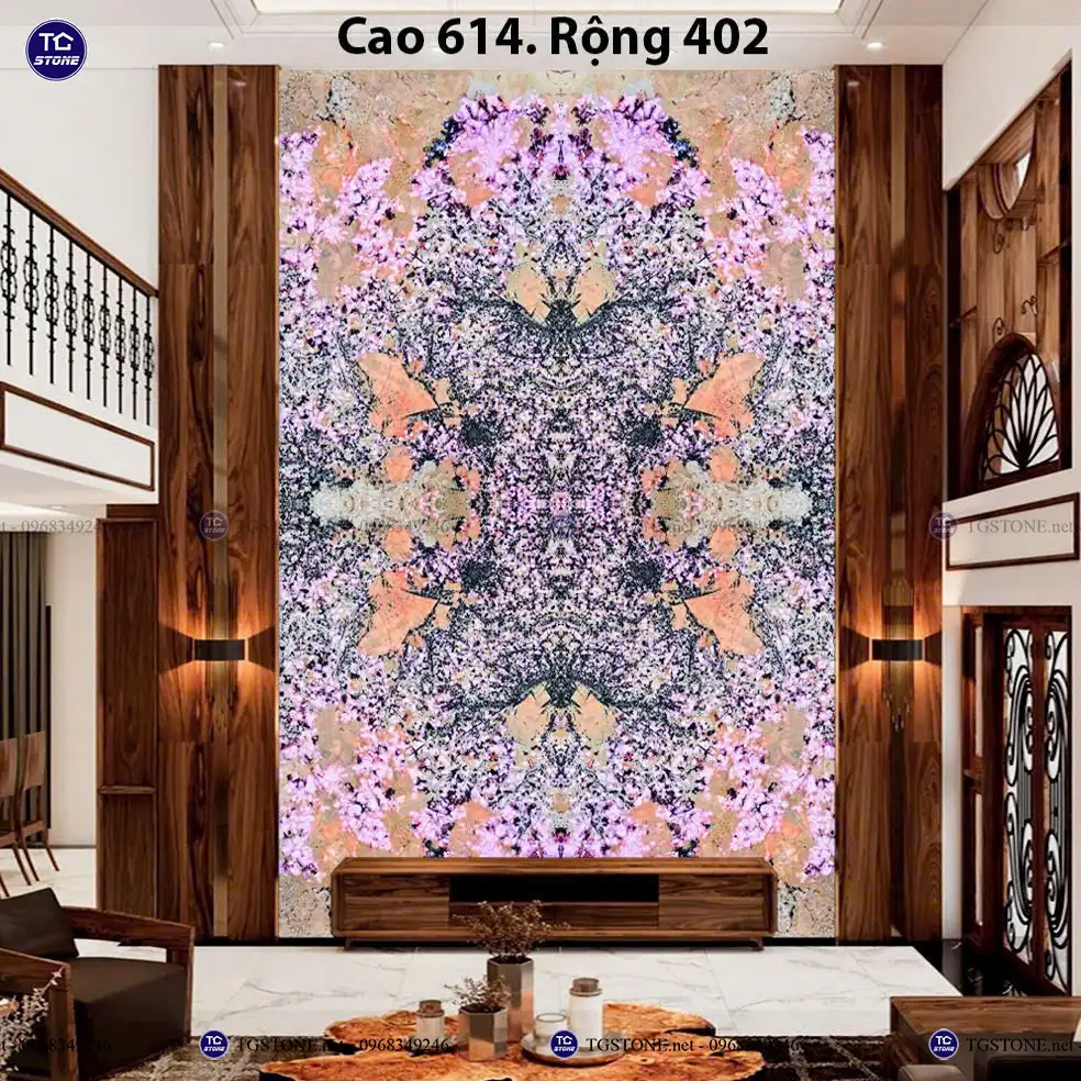 Vách Tranh Đá Tự Nhiên Thông Tầng 7