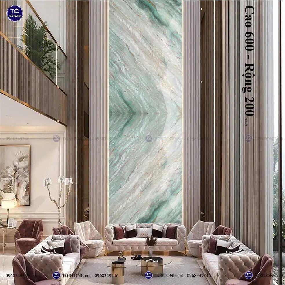 Vách Tranh Đá Tự Nhiên Thông Tầng 9