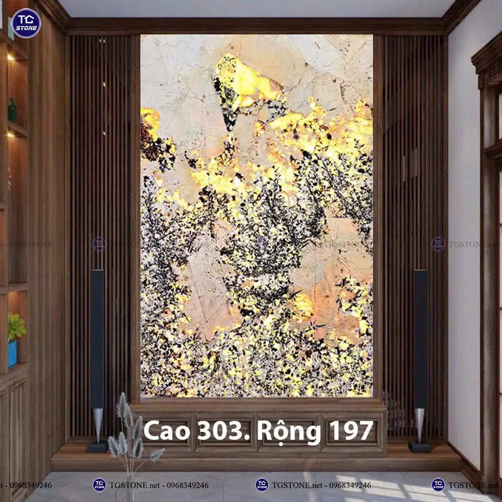 Đá Tự Nhiên Xuyên Sáng Hoa Mai Hoa Đào 17