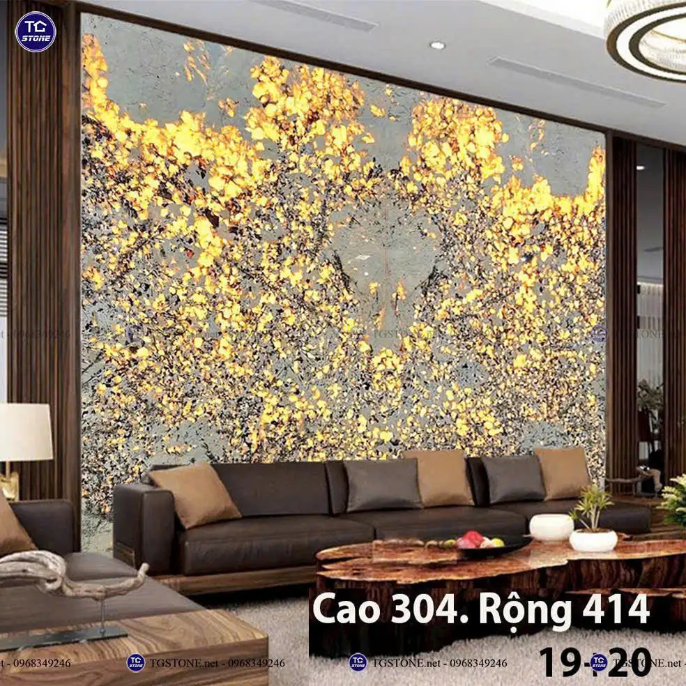 Đá Tự Nhiên Xuyên Sáng Hoa Mai Hoa Đào 21
