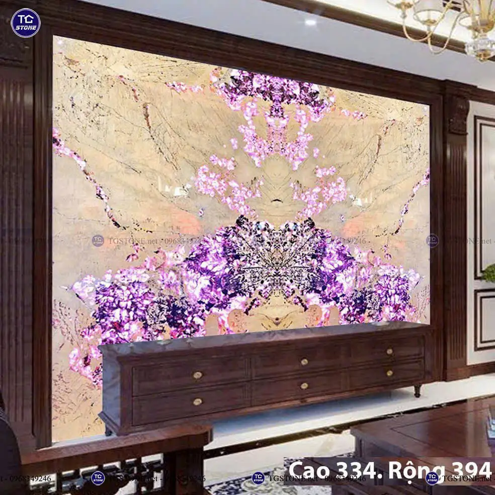 Đá Tự Nhiên Xuyên Sáng Hoa Mai Hoa Đào 27