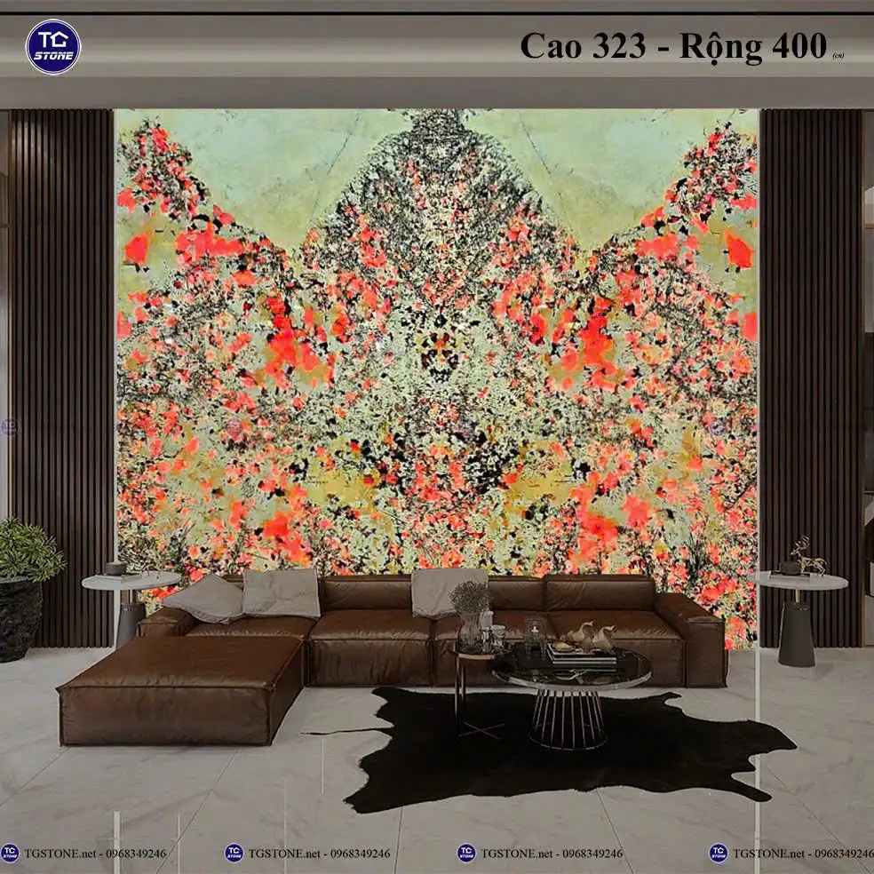 Đá Tự Nhiên Xuyên Sáng Hoa Mai Hoa Đào 45