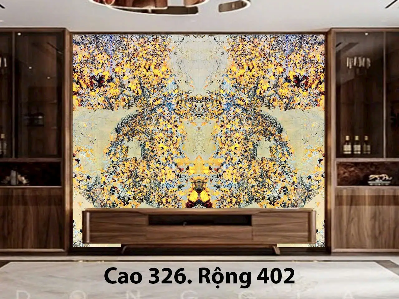 Tranh Đá Tự Nhiên Xuyên Sáng Hoa Mai Hoa Đào 54