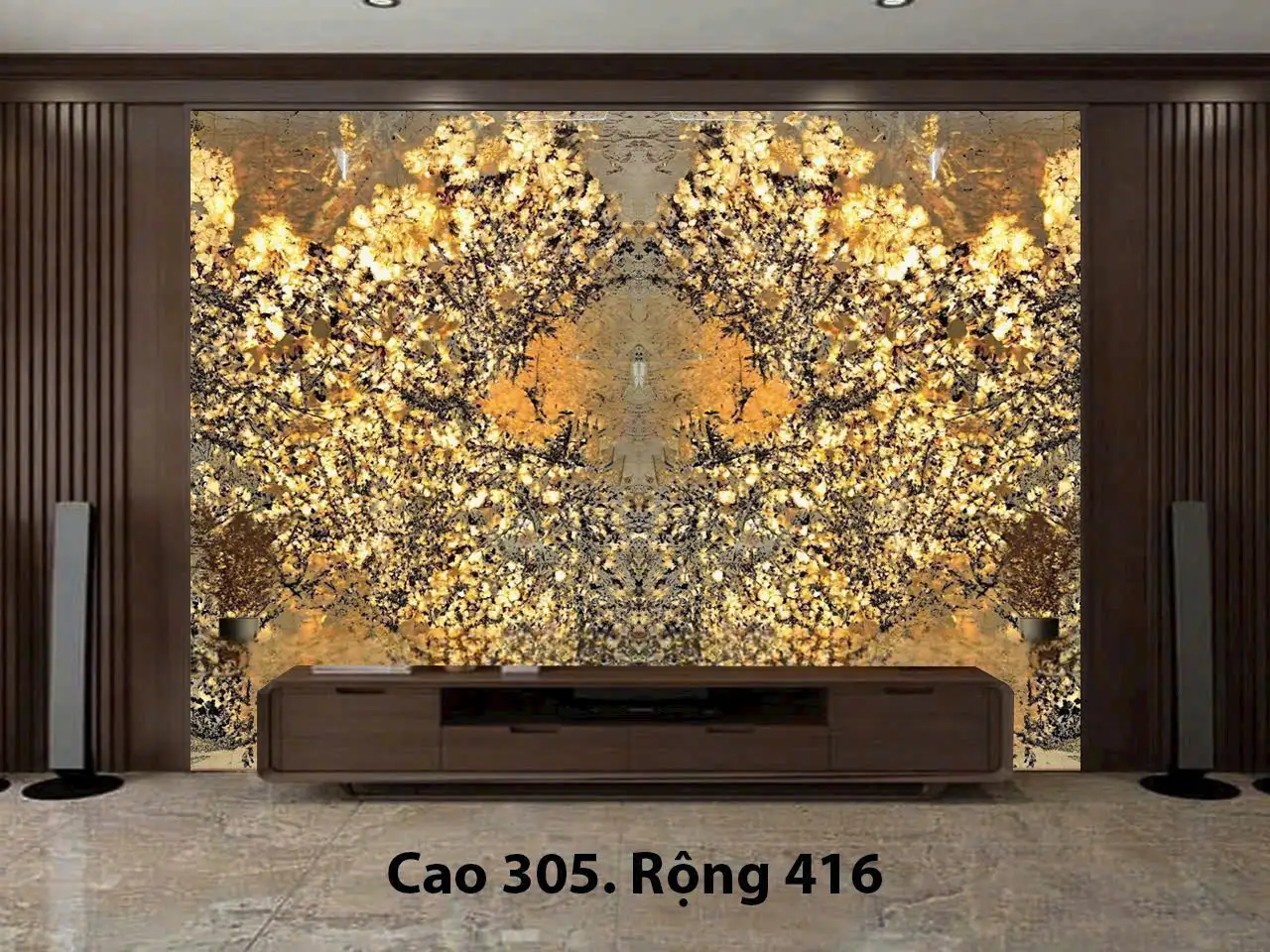 Tranh Đá Tự Nhiên Xuyên Sáng Hoa Mai Hoa Đào 61
