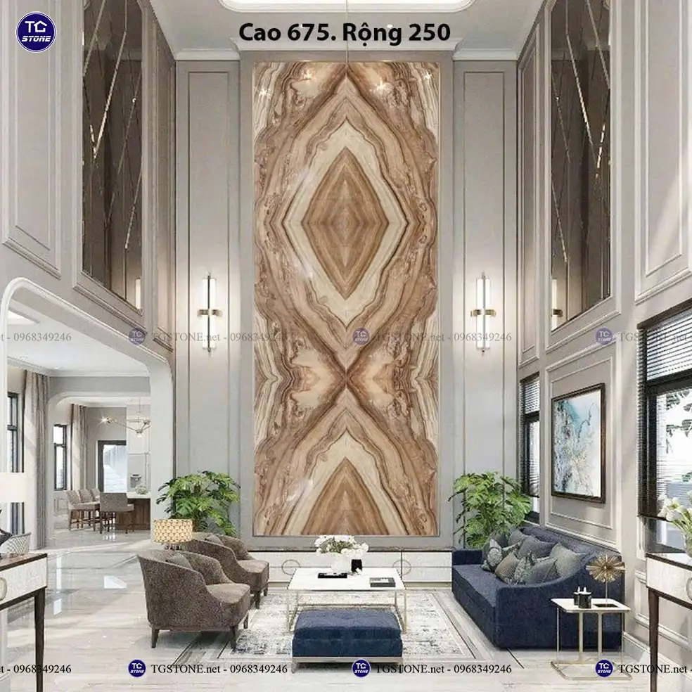 Vách Tranh Đá Thông Tầng Tự Nhiên Xuyên Sáng 51