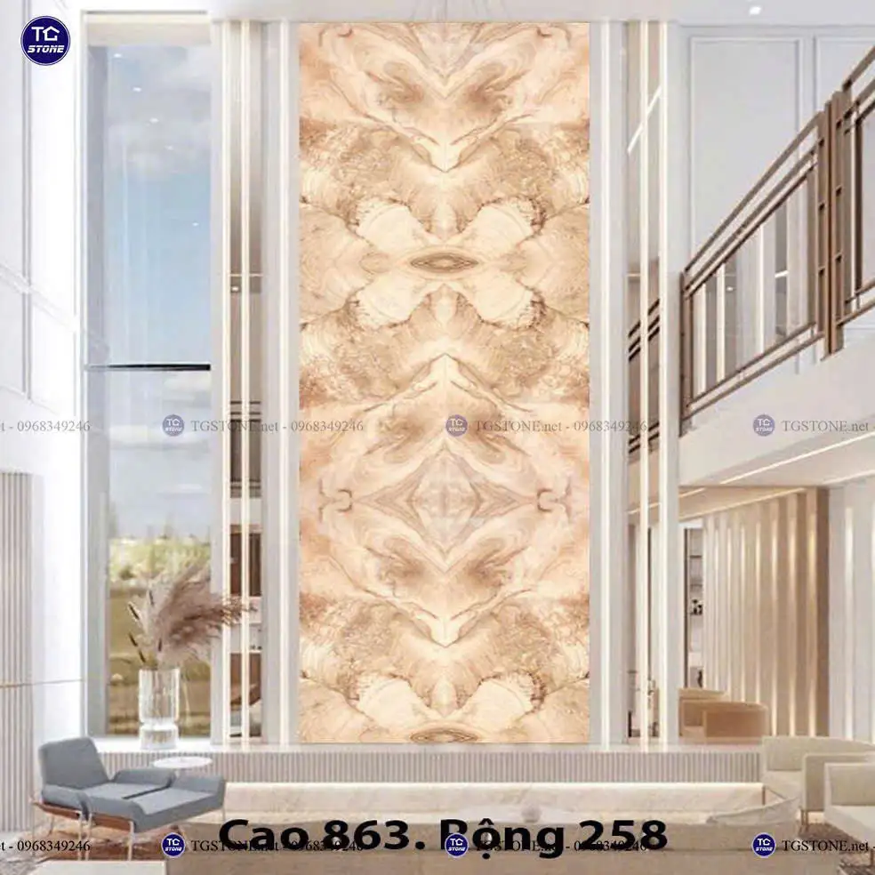 Vách Tranh Đá Thông Tầng Tự Nhiên Xuyên Sáng 78