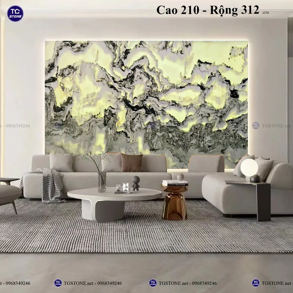 Tranh Đá Sơn Thủy Tự Nhiên Phòng Khách 12