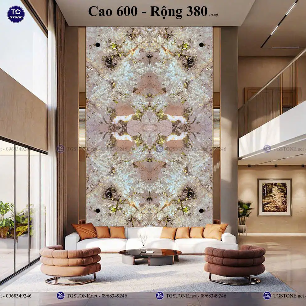 Tranh Đá Tự Nhiên Xuyên Sáng Thông Tầng 55