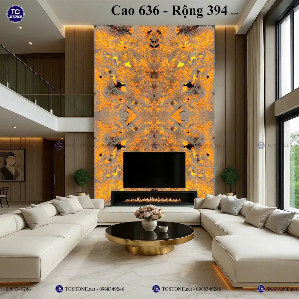 Tranh Đá Tự Nhiên Xuyên Sáng Thông Tầng 56