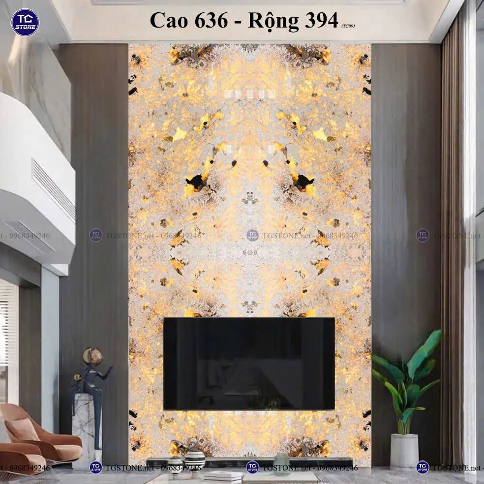 Tranh Đá Tự Nhiên Xuyên Sáng Thông Tầng 58