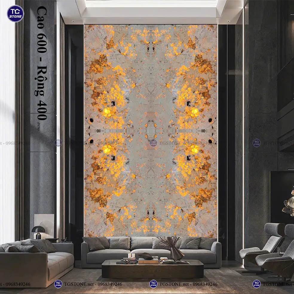 Tranh Đá Tự Nhiên Xuyên Sáng Thông Tầng 60