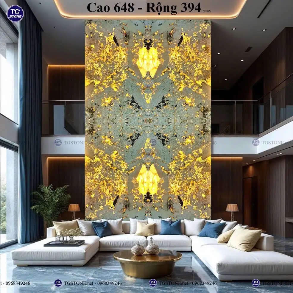 Vách Đá Tự Nhiên Thông Tầng Phòng Khách 103