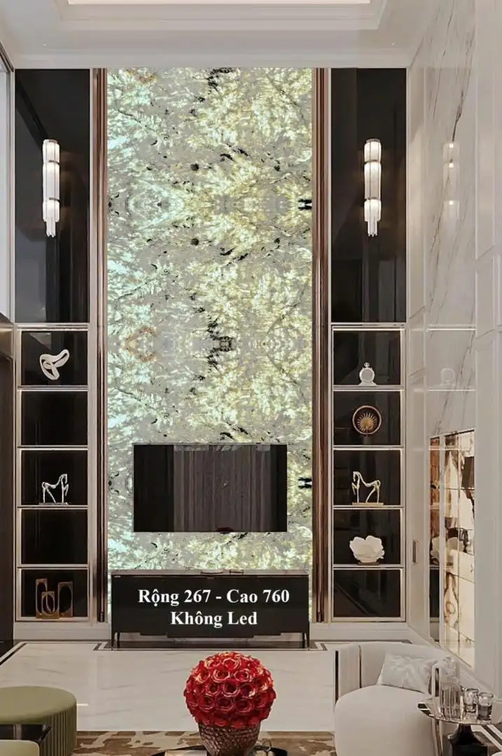 Vách Đá Tự Nhiên Thông Tầng Phòng Khách 26