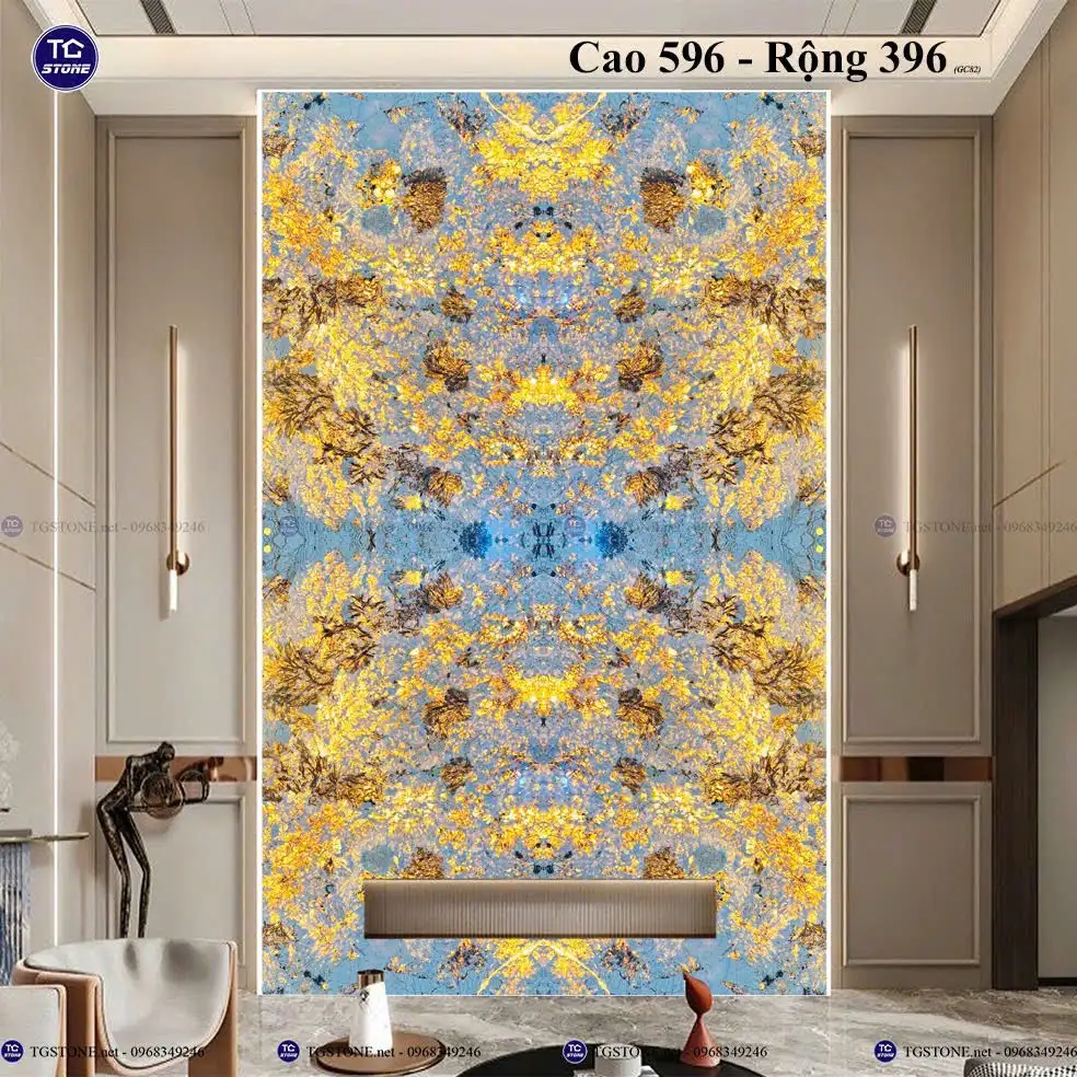 Vách Đá Tự Nhiên Thông Tầng Phòng Khách 82