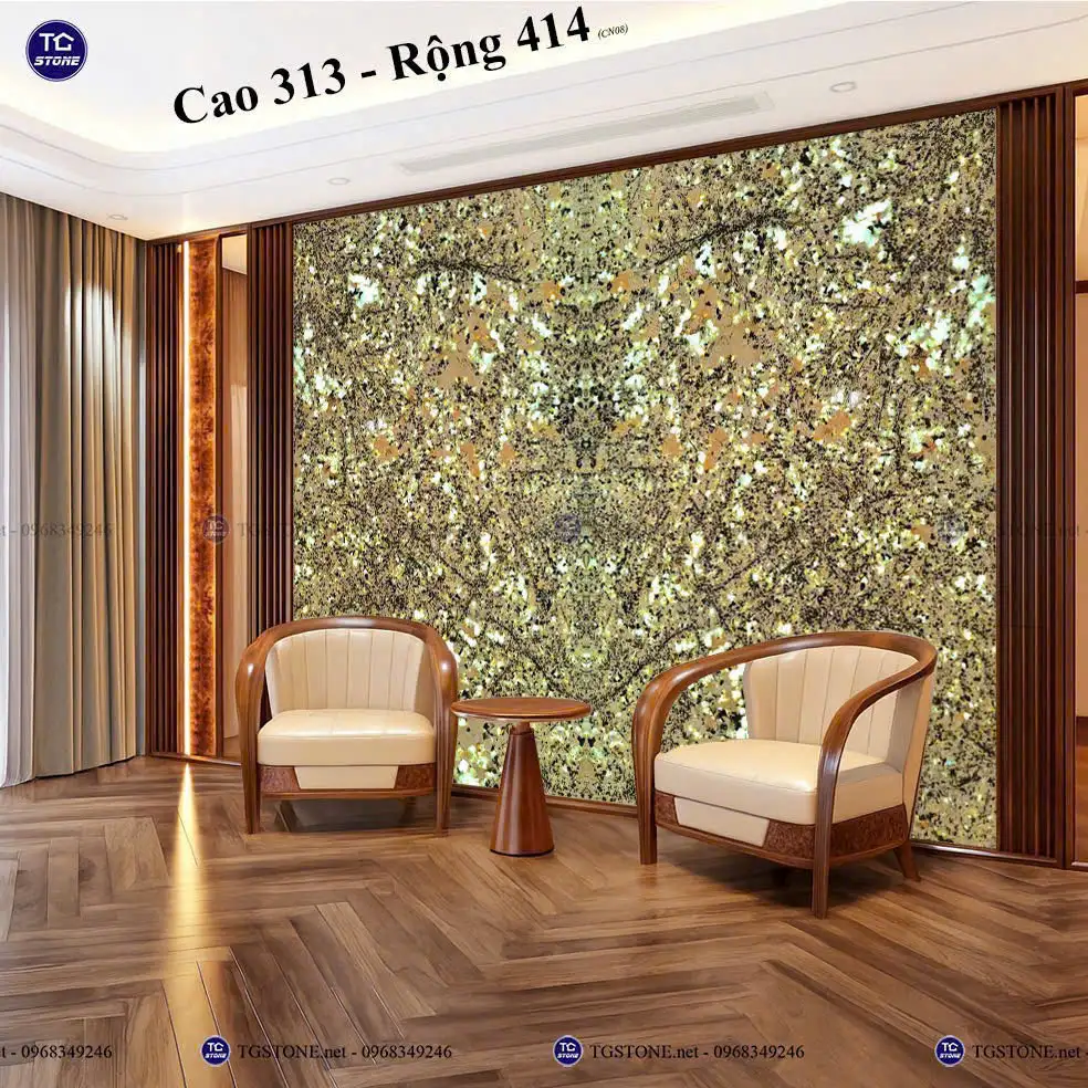 Tranh Đá Xuyên Sáng Đối Xứng Cho Phòng Khách 119
