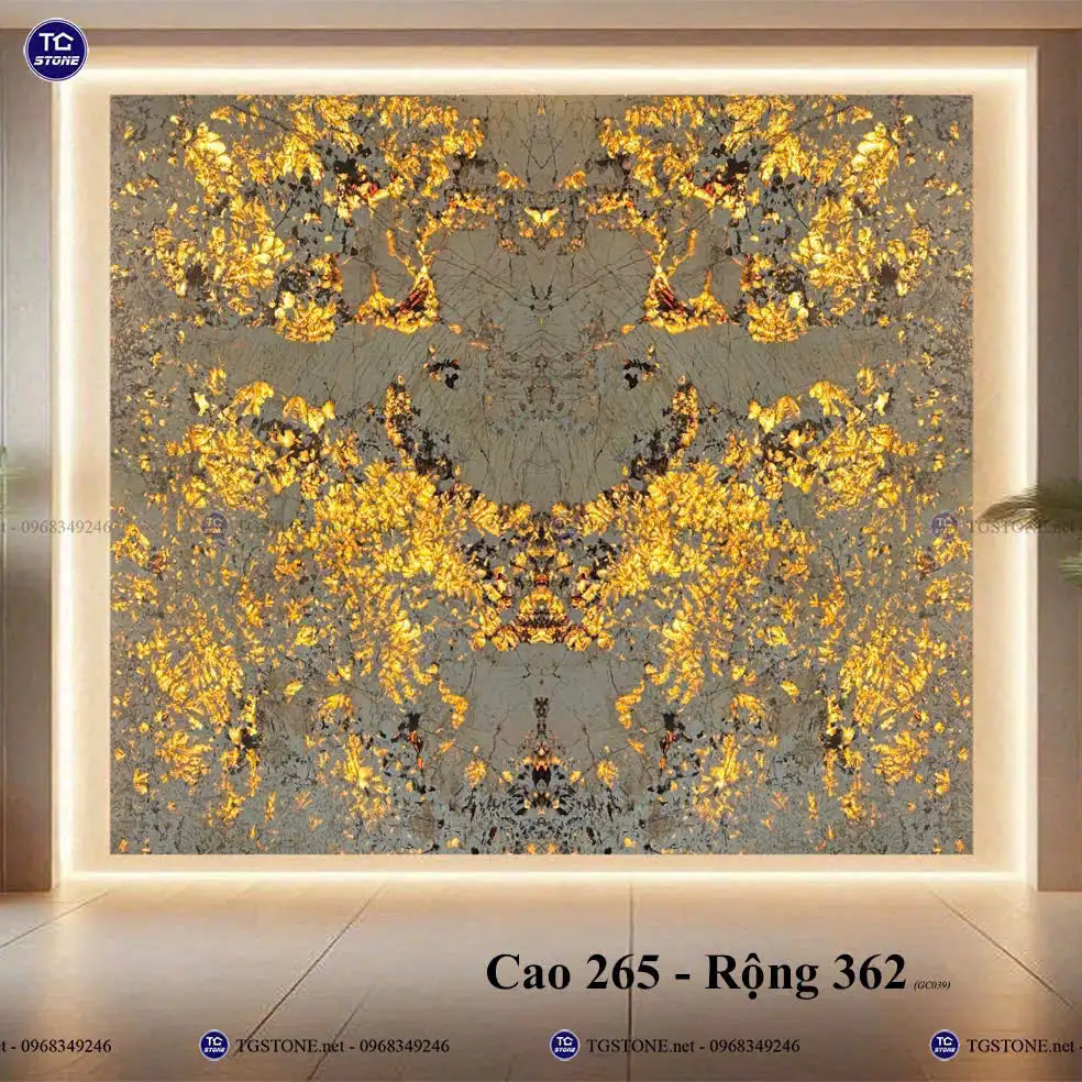 Tranh Đá Xuyên Sáng Đối Xứng Cho Phòng Khách 160