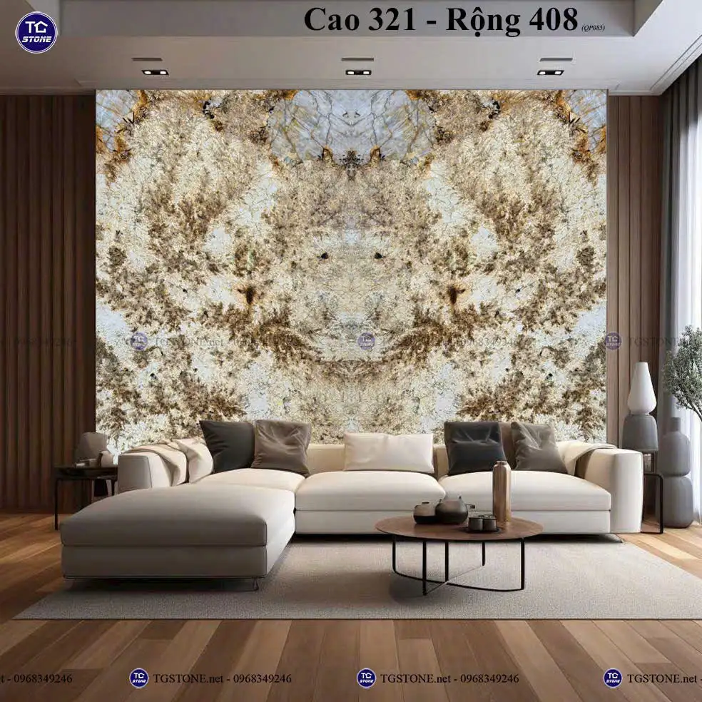 Tranh Đá Xuyên Sáng Đối Xứng Cho Phòng Khách 166