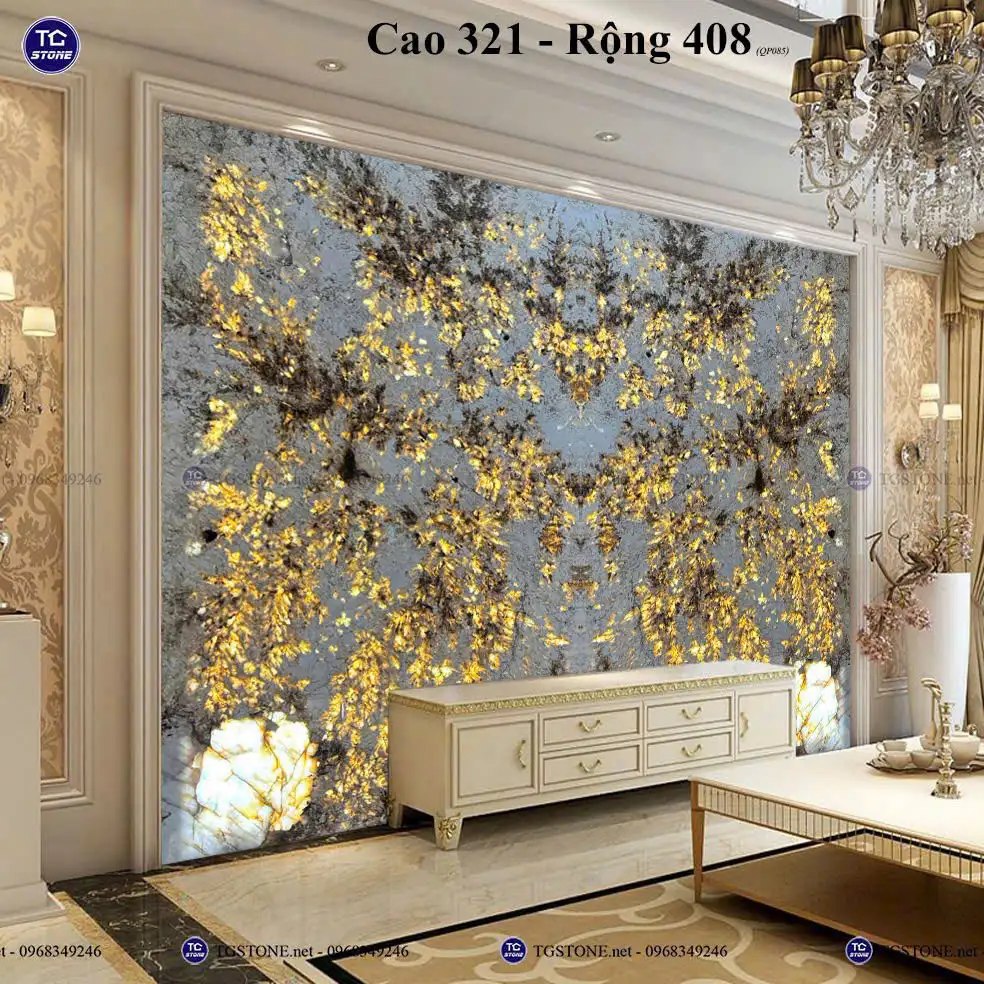 Tranh Đá Xuyên Sáng Đối Xứng Cho Phòng Khách 177