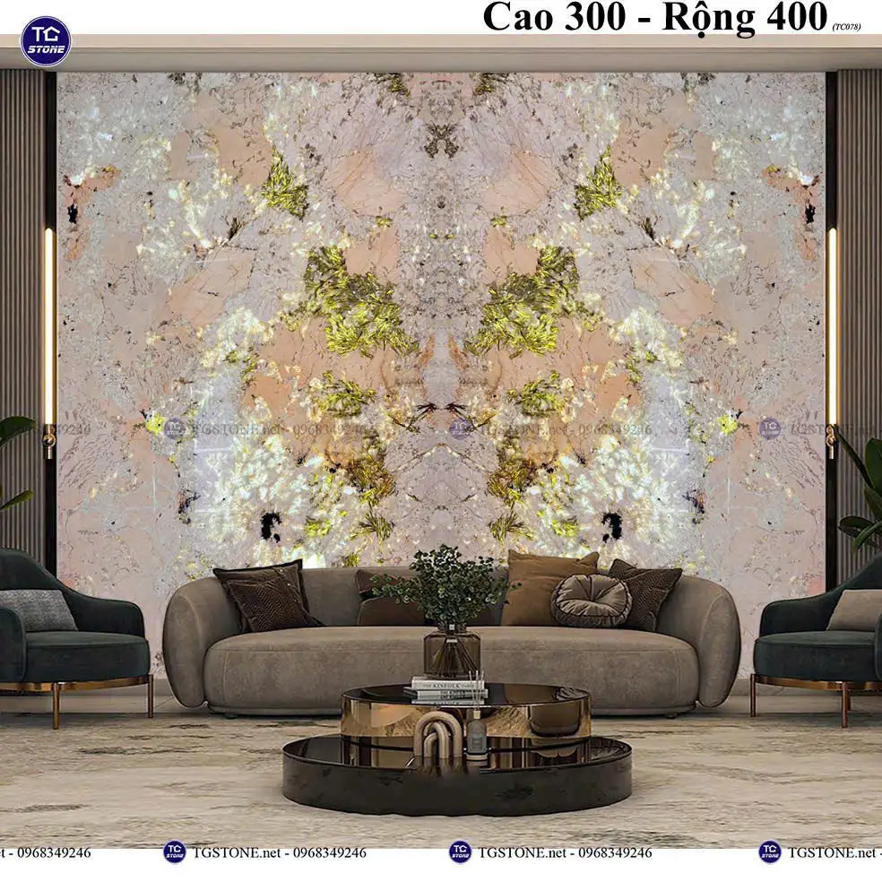 Tranh Đá Xuyên Sáng Đối Xứng Cho Phòng Khách 212