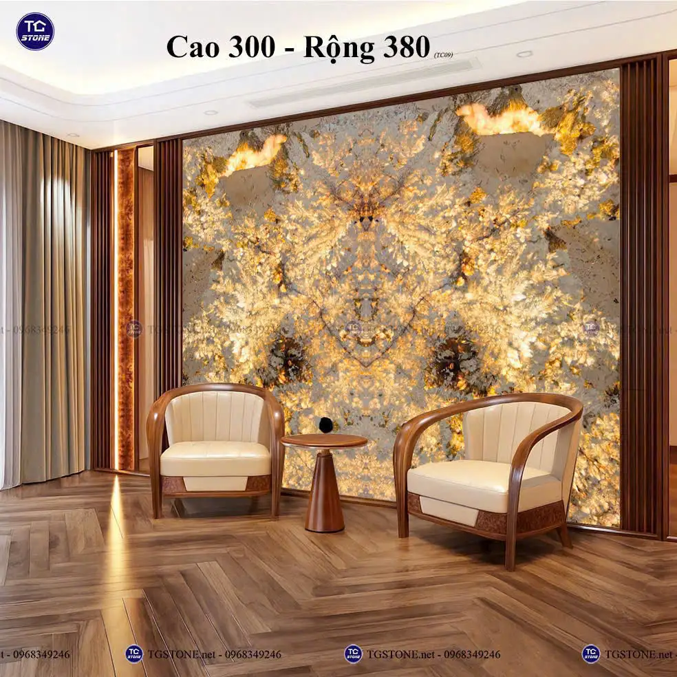 Tranh Đá Xuyên Sáng Đối Xứng Cho Phòng Khách 213