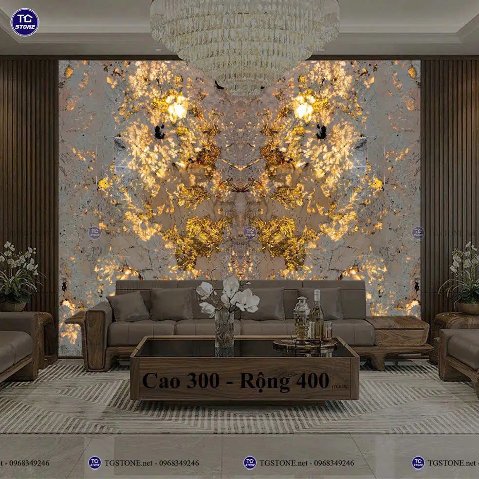 Tranh Đá Xuyên Sáng Đối Xứng Cho Phòng Khách 218