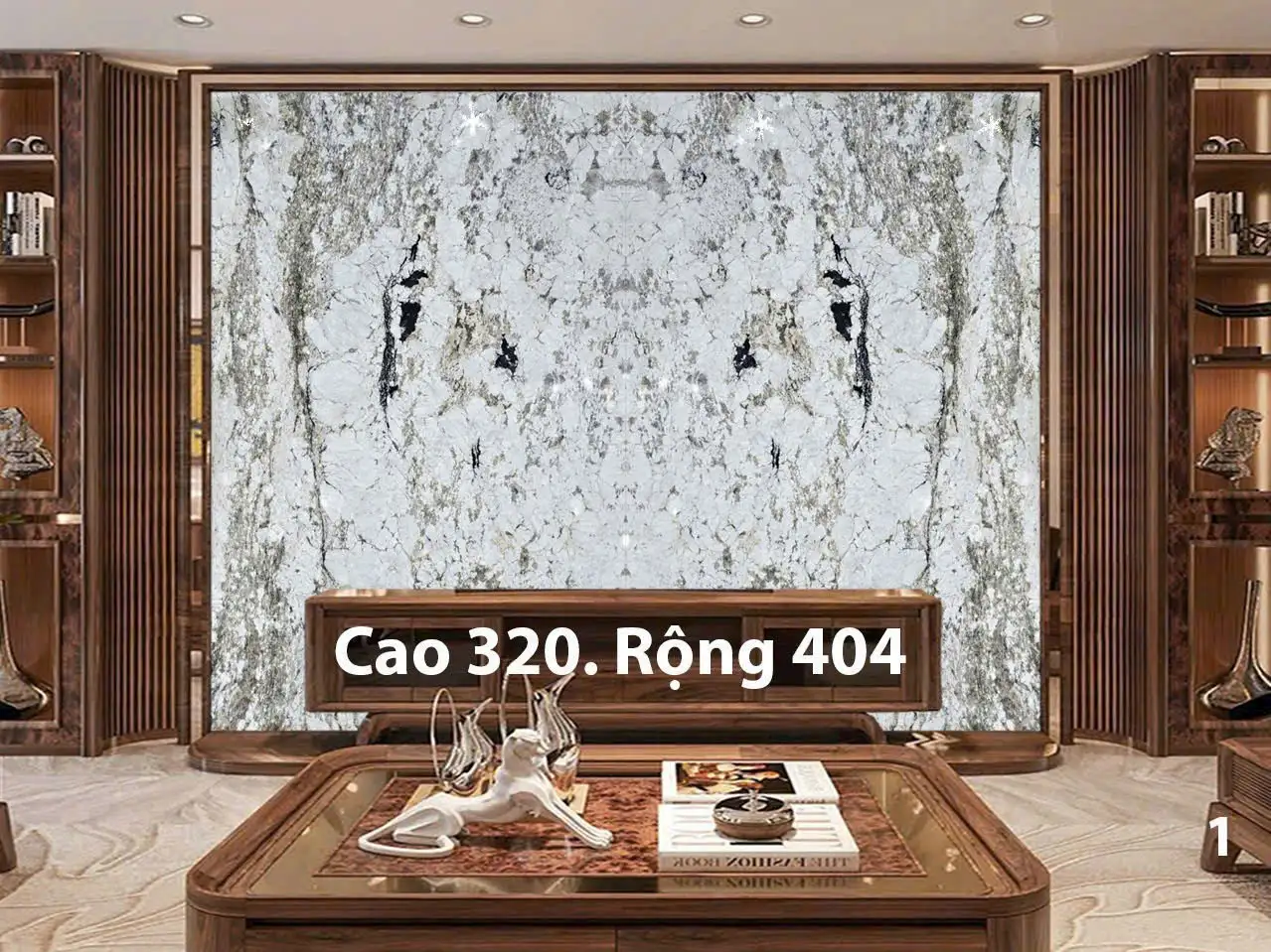 Tranh Đá Xuyên Sáng Đối Xứng Cho Phòng Khách 301