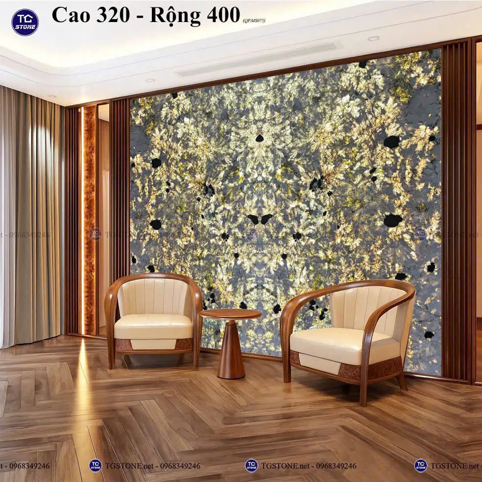 Tranh Đá Xuyên Sáng Đối Xứng Cho Phòng Khách 510