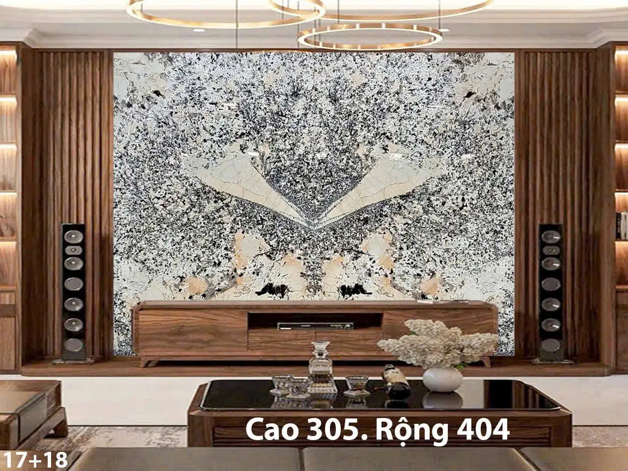 Tranh Đá Xuyên Sáng Đối Xứng Cho Phòng Khách 564